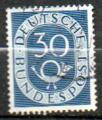 Allemagne RFA Yvert N18 oblitr 1951 Cor de poste