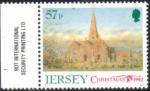 Jersey 1992 - Nol : glise paroissiale de St-Pierre - YT 588 / SG 600 **