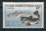 Timbre de SAINT PIERRE et MIQUELON 1957  Neuf **  N 353  Y&T  Poissons
