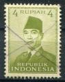 Timbre INDONESIE 1953  Obl  N 66  Y&T  Personnage