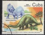 Cuba 1985; Y&T n  2603; 2c, faune prhistorique, dynosaure