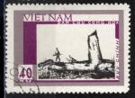 Vietnam du Nord 1968; Y&T n 622, 40 xu, tableau sur la guerre