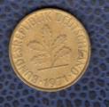 Allemagne 1971 Pice de Monnaie Coin 10 pfennig