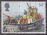 Timbre oblitr n 1007(Yvert) Grande-Bretagne 1981 - Marine, pche en mer