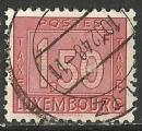 Luxembourg 1946; Y&T n Taxe 31; 1,50F, rose carmin
