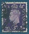 Grande-Bretagne N214 George VI 3p violet fonc oblitr