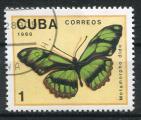 Timbre de CUBA 1989  Obl  N 2914  Y&T  Papillon
