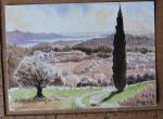 CP Paysages de Provence aquarelle de R.Sarrouy