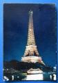 CP 75 Paris - La Tour Eiffel illumine (circul)