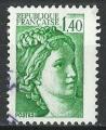 France Sabine 1981; Y&T n 2154; 1,40F vert
