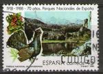 **   ESPAGNE    45 pta  1988  YT-2552  " Parc de Covadonga "  (o)   **