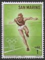 SAINT MARIN - 1964 - Yt n 615 - N** - Jeux olympiques Tokyo ; arrive course 