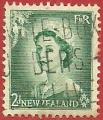 Nueva Zelanda 1954-57- Isabel II. Y&T 330. Scott 291. Michel 335.
