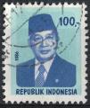 Indonsie 1986 Oblitr Used Suharto Ancien Prsident Soeharto 100 rupiah SU