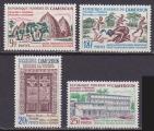 Srie de 4 TP neufs ** n 409/412(Yvert) Cameroun 1965 - Folklore et tourisme