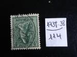 Australie - Annes 1937-38 - Koala  4 p vert - Y.T. 114 - Oblit. Used