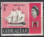 Gibraltar 1967 Oblitr Used Navire  trois mts HMS Victory SU