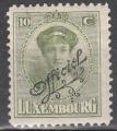 LUXEMBOURG - 1921- Grande Duchesse Charlotte - Yvert Service 132 Neuf *