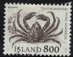 Islande 1985 Oblitr Used Animal Hyas Araneus Grand Crabe Araigne nordique SU