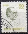 TURQUIE N° 1937 o Y&T 1970 Mustapha Kemal Atatürk
