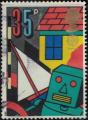 Royaume Uni 1989 Robot bateau et maison de poupe Jeux d'enfants Y&T GB 1383 SU