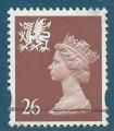 Grande-Bretagne N1981 Elizabeth II 26p brun - Pays de Galles oblitr 