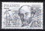 France 1980; Y&T n 2095; 1,30+0,30F, peronnage, Violet-le- Duc