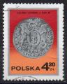 POLOGNE N 2357 o Y&T 1977 Journe du timbre (pices de monnaies)