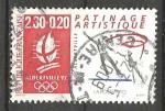 France 1990; Y&T n 2633; 2,30F + 0.20 J.O. Alberville 92, patinage artistique