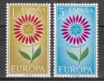 ESPAGNE N°1271/1272** (Europa 1964) - COTE 2.00 €