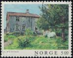 Norvge 1987 Used The Farm La Ferme peinture de Gerhard Munthe Y&T NO 932 SU