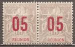  runion - n 73/73A  la paire neuve/ch - 1912