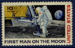 Etats-Unis 1969 - YT 72 - (oblitr) - poste arienne - l'homme sur la lune