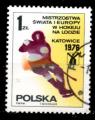 Pologne Yvert N2272 Oblitr 1976 Hockey sur glace