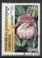 CAMBODGE - 2000 - Yt n 1782U - Ob - Orchides : cypripedium macranthum