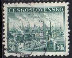 TCHECOSLOVAQUIE N 343 o Y&T 1938 Les usines Skoda  Pilsen