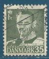 Danemark N322 Frdric IX 35o vert-gris oblitr