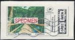 France vignette sur fragment Used Mon timbre en ligne Spcimen Affranchie SU