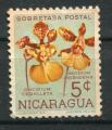 Timbre du NICARAGUA 1962  Obl  N 865  Y&T  Fleurs Orchides 