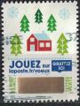 France 2018 Oblitr Used Timbre  gratter N 2 Maison et sapins Y&T 1642 SU