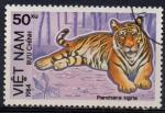 VIÊT-NAM REP SOCIALISTE N° 484C o Y&T 1984 Faune (Panthera tigris)