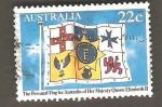 Australia - Scott 779   flag / drapeau