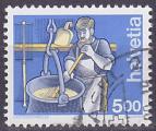 Timbre oblitr n 1434(Yvert) Suisse 1993 - Fromager