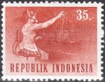 INDONESIE - 1964 - Yt n 388 - N* - Transport et communication ; tlphone