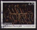 3023 - Oeuvre d'Arman - oblitr - anne 1996