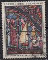 1399 - Vitrail de la cathdrale de Chartres - oblitr -  anne 1963