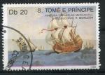 Timbre S. TOME THOME & PRINCIPE 1989 Obl N 953  Y&T  Bteaux