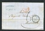 Rare lettre du BFE de Tunis pour Marseille ( 1870 ) - Taxe 6 Décimes