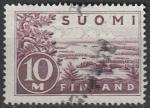 Timbre oblitr n 154(Yvert) Finlande 1930 - Paysage, lac Saimaa