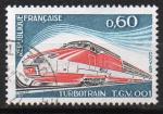 YT N 1802 - Turbotrain TGV 001 - Oblitration ronde